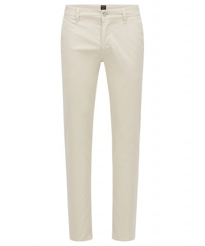 BOSS Men's Slim-Fit Trousers White $52.44 Pants