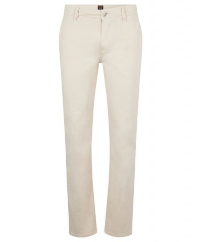 BOSS Men's Slim-Fit Trousers White $52.44 Pants