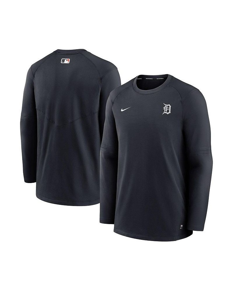 Men's Navy Detroit Tigers Authentic Collection Logo Performance Long Sleeve T-shirt $45.00 T-Shirts