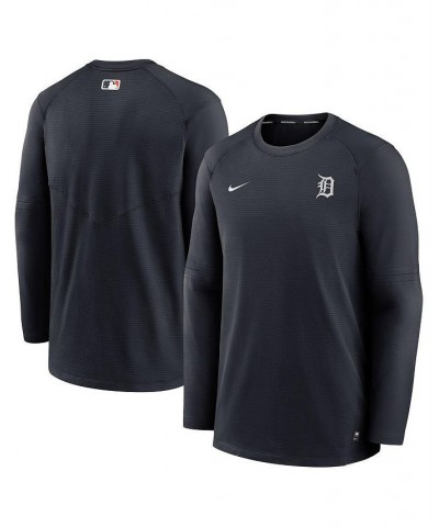 Men's Navy Detroit Tigers Authentic Collection Logo Performance Long Sleeve T-shirt $45.00 T-Shirts