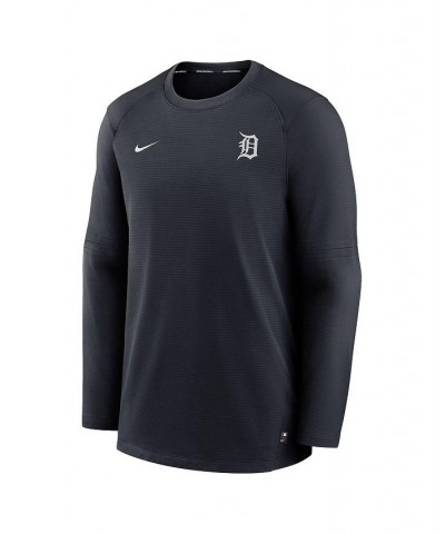 Men's Navy Detroit Tigers Authentic Collection Logo Performance Long Sleeve T-shirt $45.00 T-Shirts