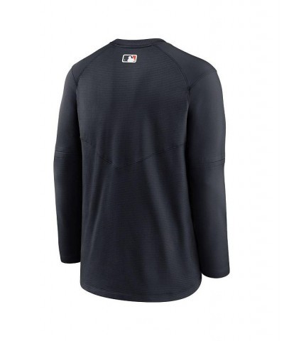 Men's Navy Detroit Tigers Authentic Collection Logo Performance Long Sleeve T-shirt $45.00 T-Shirts