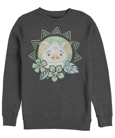 Disney Men's Moana Pua Cute Flower, Crewneck Fleece Gray $29.14 Sweatshirt