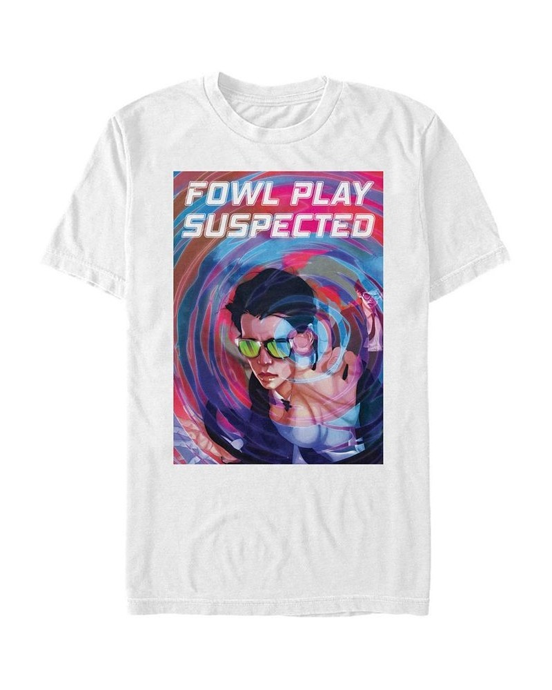 Men's Ripple Poster Short Sleeve T-Shirt White $20.99 T-Shirts