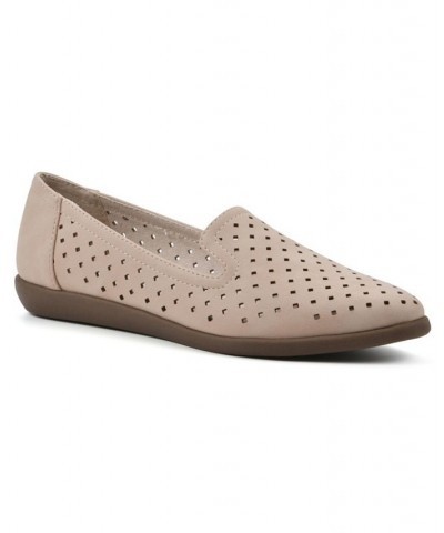 Women's Melodic Comfort Flat Tan/Beige $30.36 Shoes