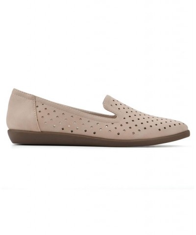 Women's Melodic Comfort Flat Tan/Beige $30.36 Shoes