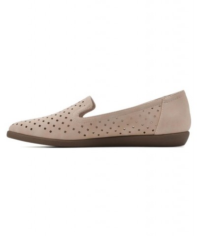 Women's Melodic Comfort Flat Tan/Beige $30.36 Shoes