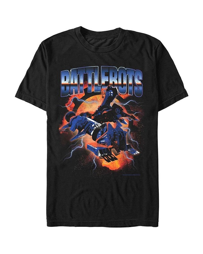 Men's Battlebots Explosive Bots Short Sleeve T-shirt Black $17.15 T-Shirts