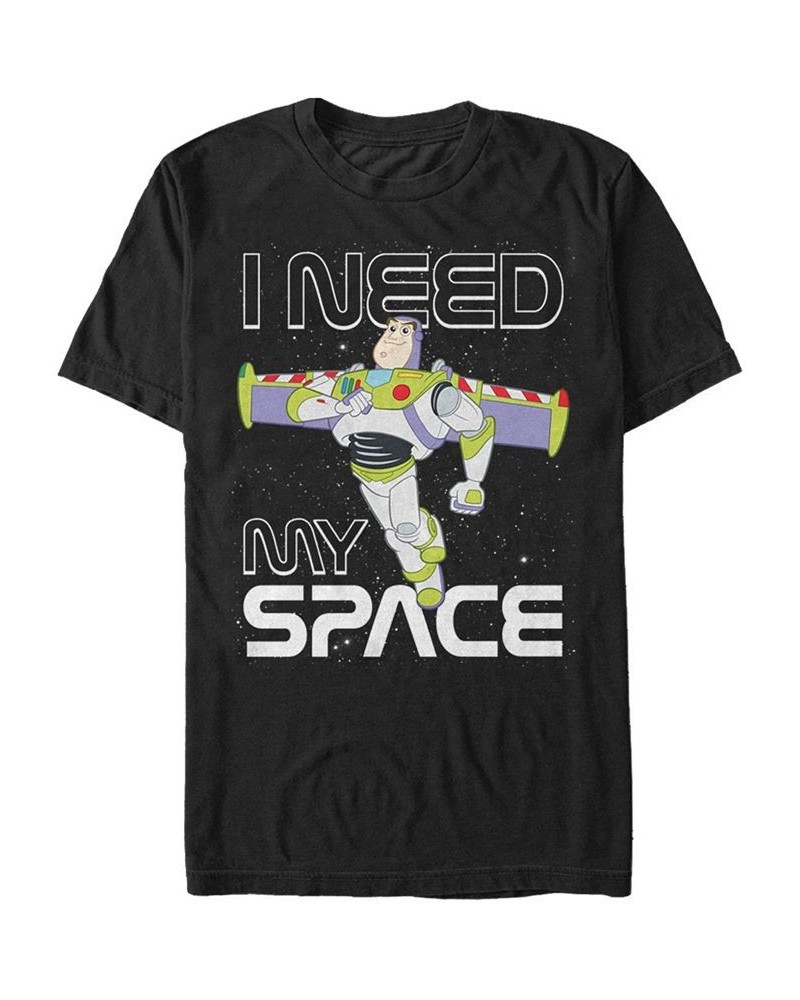 Disney Pixar Men's Toy Story Buzz Need Space Short Sleeve T-Shirt Black $19.94 T-Shirts