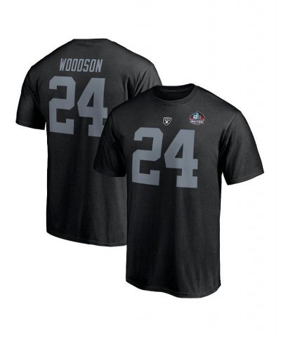 Men's Branded Charles Woodson Black Las Vegas Raiders NFL Hall of Fame Class of 2021 Name and Number T-shirt $16.66 T-Shirts