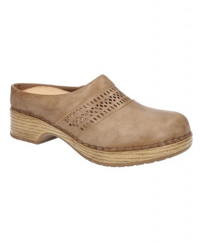 Women's Easy Works Sidra Slip Resistant Clogs Taupe $47.15 Shoes