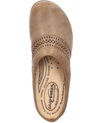 Women's Easy Works Sidra Slip Resistant Clogs Taupe $47.15 Shoes