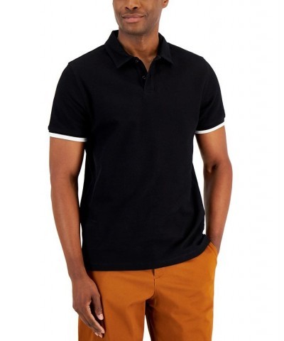 Men's Regular-Fit Tipped Polo Shirt PD01 $12.75 Polo Shirts