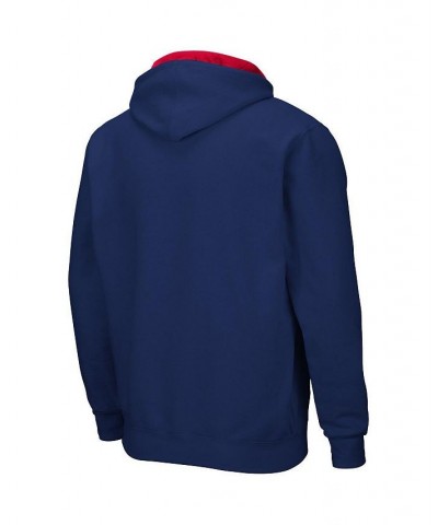 Men's Navy UConn Huskies Arch and Logo 3.0 Full-Zip Hoodie $27.60 Sweatshirt