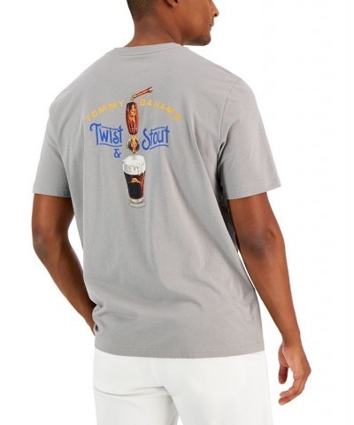 Men's Twist and Stout-Graphic T-Shirt Gray $19.45 T-Shirts