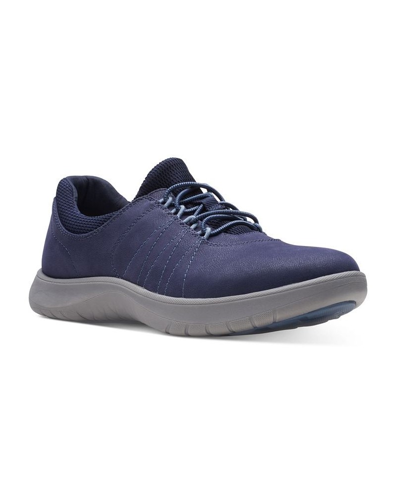 Women's Adella Stroll Lace-Up Sneakers Blue $48.00 Shoes