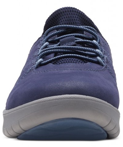 Women's Adella Stroll Lace-Up Sneakers Blue $48.00 Shoes