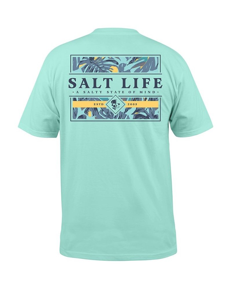 Men's Salt Life Lounge Life Graphic Short-Sleeve T-Shirt Blue $16.66 T-Shirts