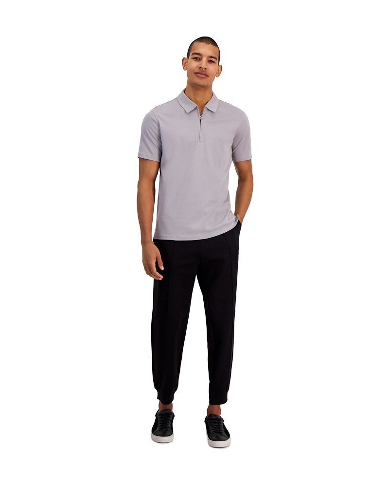 Men's Marupert Classic-Fit Solid 1/4-Zip Polo Shirt Gray $39.68 Polo Shirts