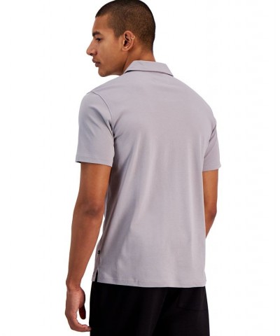 Men's Marupert Classic-Fit Solid 1/4-Zip Polo Shirt Gray $39.68 Polo Shirts