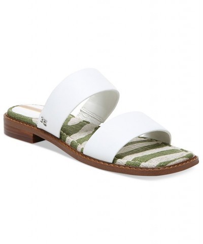 Women's Haydee Strappy Slide Sandals White $34.40 Shoes