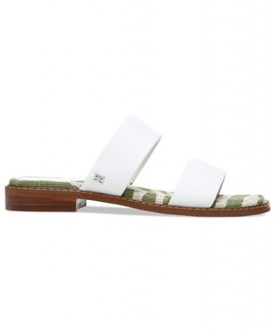 Women's Haydee Strappy Slide Sandals White $34.40 Shoes