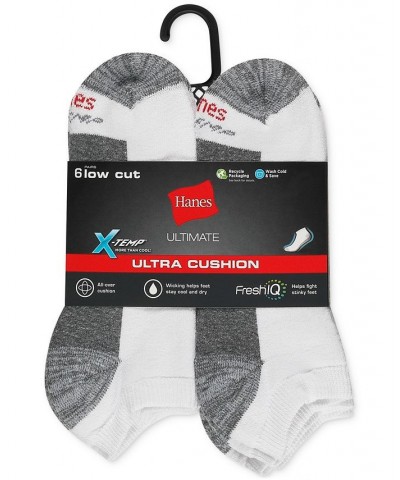 Men's 6-Pk. Ultimate Xtemp Ultra Cushion Low Cut Socks White $11.96 Socks