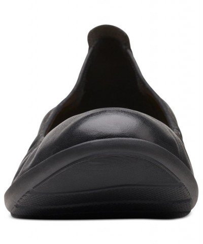 Women's Jenette Ease Slip-On Flats Black Leather $44.00 Shoes