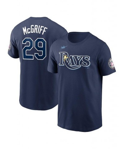 Men's Fred McGriff Navy Tampa Bay Rays Name and Number Hall of Fame T-shirt $30.24 T-Shirts