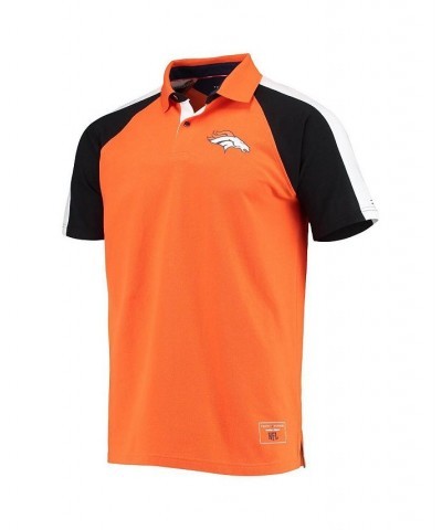 Men's Orange, White Denver Broncos Holden Raglan Polo Shirt $38.40 Polo Shirts