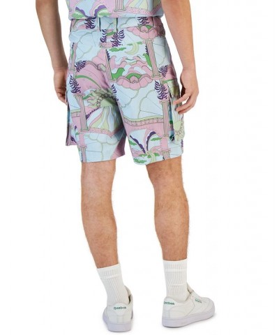 Men's Delphi Printed 7" Cargo Shorts Purple $42.30 Shorts