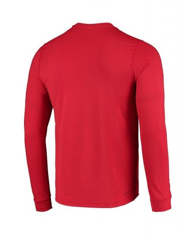 Men's Red Chicago Blackhawks Dassler AEROREADY Creator Long Sleeve T-shirt $22.50 T-Shirts