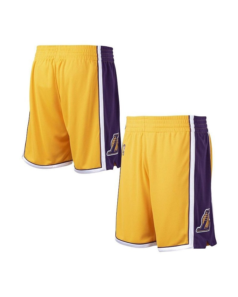 Men's Gold Los Angeles Lakers 2009-10 Hardwood Classics Authentic Shorts $32.96 Shorts