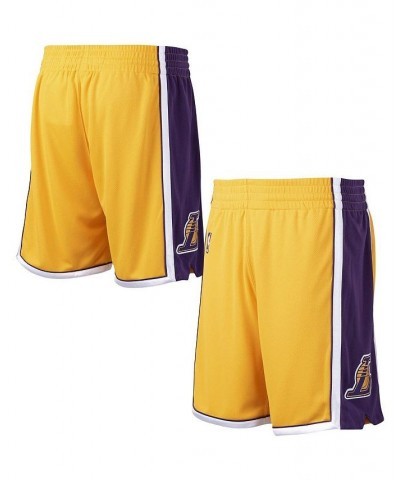 Men's Gold Los Angeles Lakers 2009-10 Hardwood Classics Authentic Shorts $32.96 Shorts