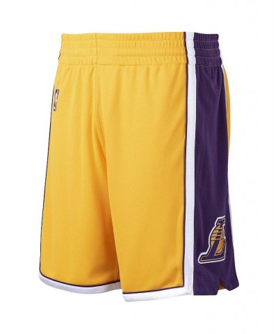 Men's Gold Los Angeles Lakers 2009-10 Hardwood Classics Authentic Shorts $32.96 Shorts