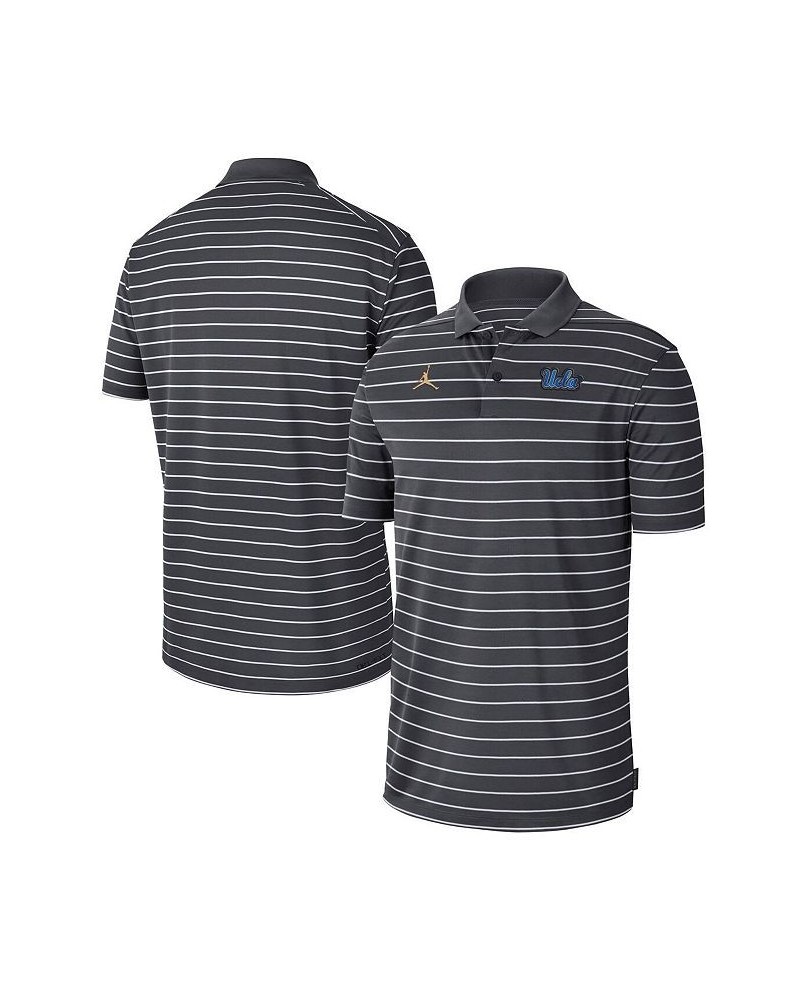 Men's Brand Anthracite UCLA Bruins 2022 Early Season Coaches Performance Polo Shirt $36.75 Polo Shirts