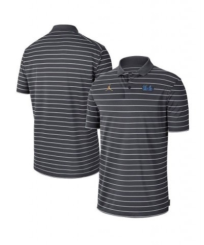 Men's Brand Anthracite UCLA Bruins 2022 Early Season Coaches Performance Polo Shirt $36.75 Polo Shirts