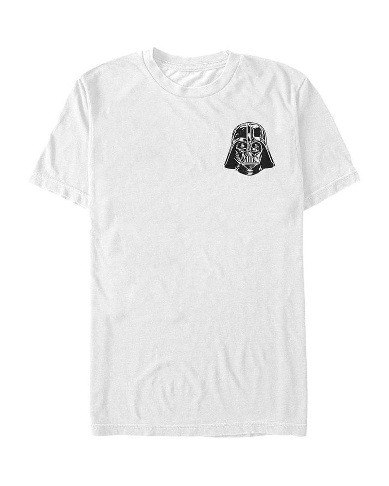 Star Wars Men's Vader Detailed Pocket Helmet Short Sleeve T-Shirt White $18.54 T-Shirts