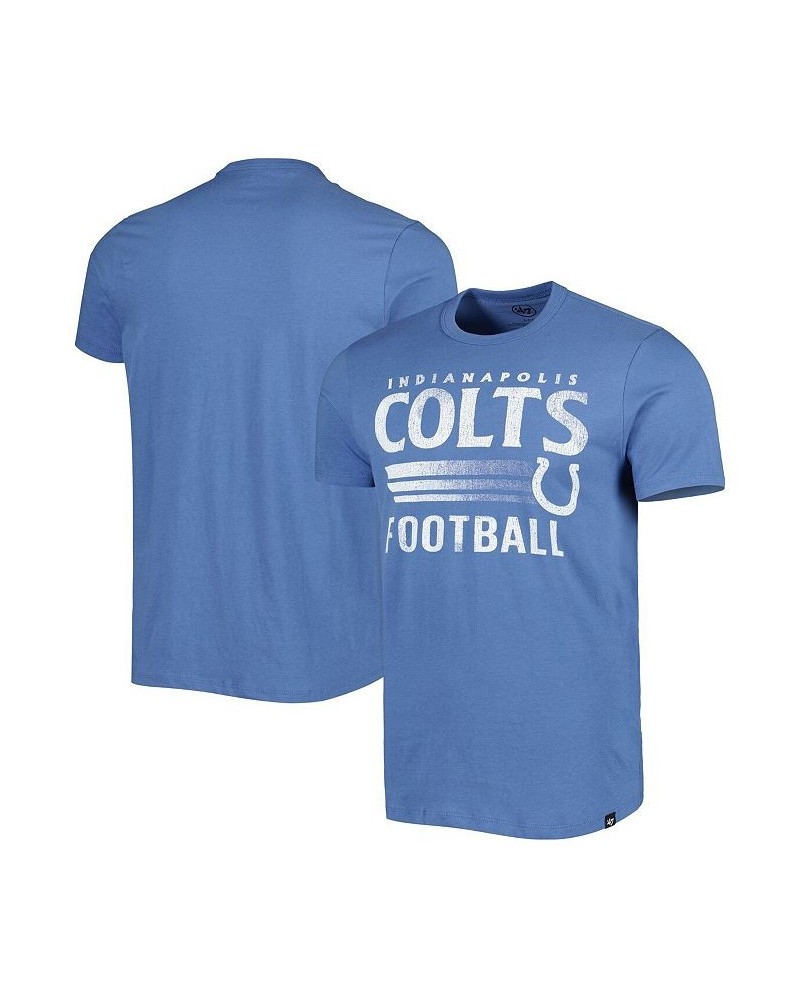 Men's Royal Indianapolis Colts Wordmark Rider Franklin T-shirt $23.39 T-Shirts