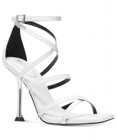 Women's Imani Strappy Dress Sandals White $67.65 Shoes