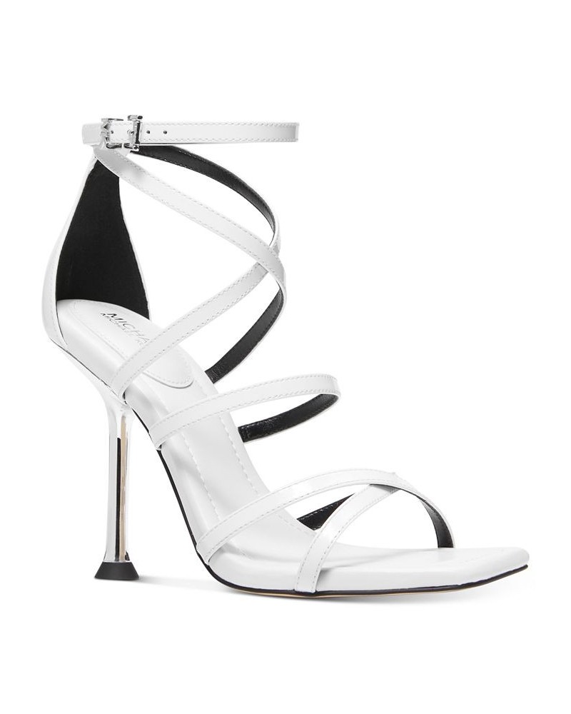 Women's Imani Strappy Dress Sandals White $67.65 Shoes