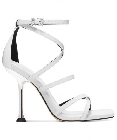 Women's Imani Strappy Dress Sandals White $67.65 Shoes