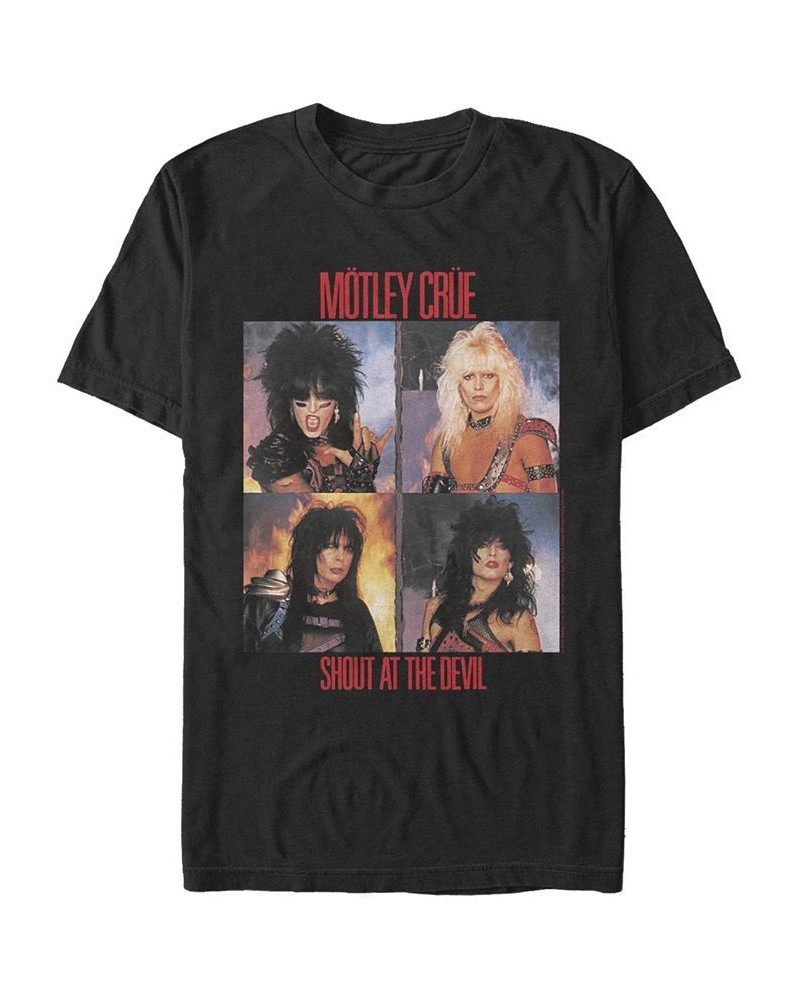 Men's Motley Crue Shout at The Devil Band T-shirt Black $20.99 T-Shirts