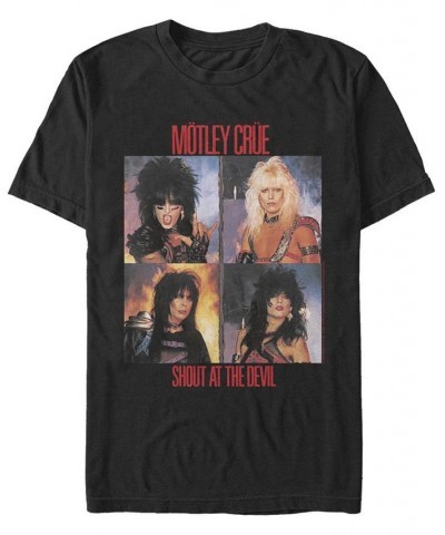 Men's Motley Crue Shout at The Devil Band T-shirt Black $20.99 T-Shirts