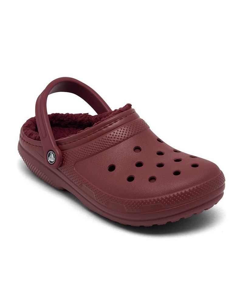 Mens and Womens Classic Lined Clogs Red $28.00 Shoes