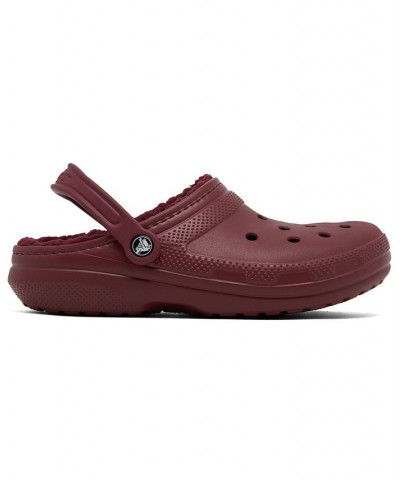 Mens and Womens Classic Lined Clogs Red $28.00 Shoes