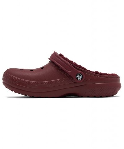 Mens and Womens Classic Lined Clogs Red $28.00 Shoes