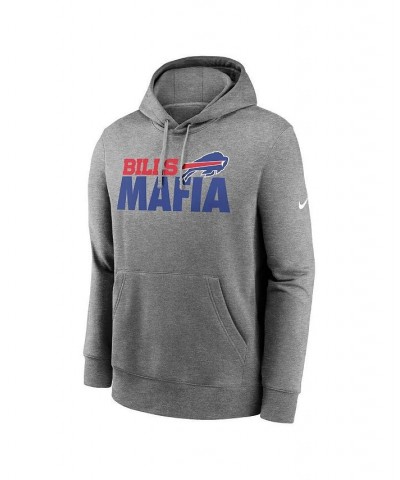 Men's Heathered Gray Buffalo Bills Local Pullover Hoodie $40.80 Sweatshirt