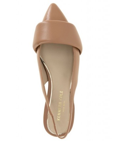 Women's Callen Pointy Toe Flats Brown $62.55 Shoes