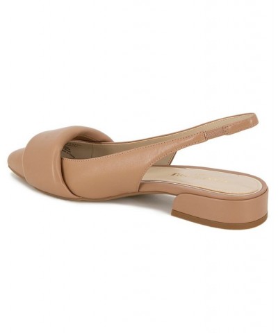 Women's Callen Pointy Toe Flats Brown $62.55 Shoes